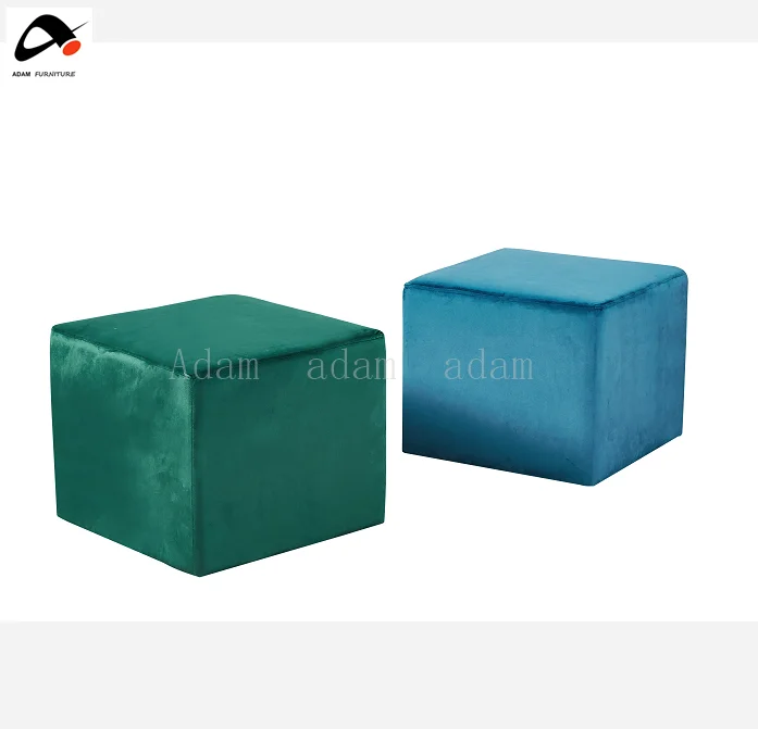 Современный тканевый пуф, табурет, оттоманка, скамейка для хранения