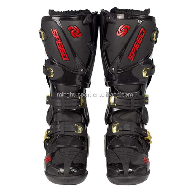 Winter Popular Waterproof Racing Motocross Boots For Men Moto Bike Leather Botas Motorcycle Shoes