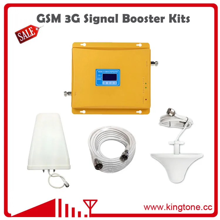 ЖК GSM 3 г Ретранслятор Dual Band GSM 900 мГц 2100 мГц W-CDMA UMTS усилитель сигнала 2 г 3 г сотовый телефон Booster