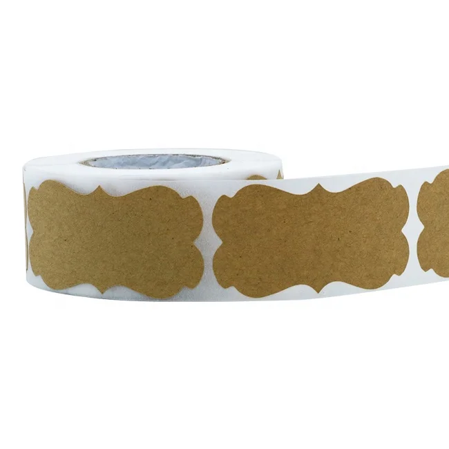 Hybsk 1.25 x 2.28 Inch Natural Kraft Christmas Gift Tags Holiday Present Stickers 300 Total Labels