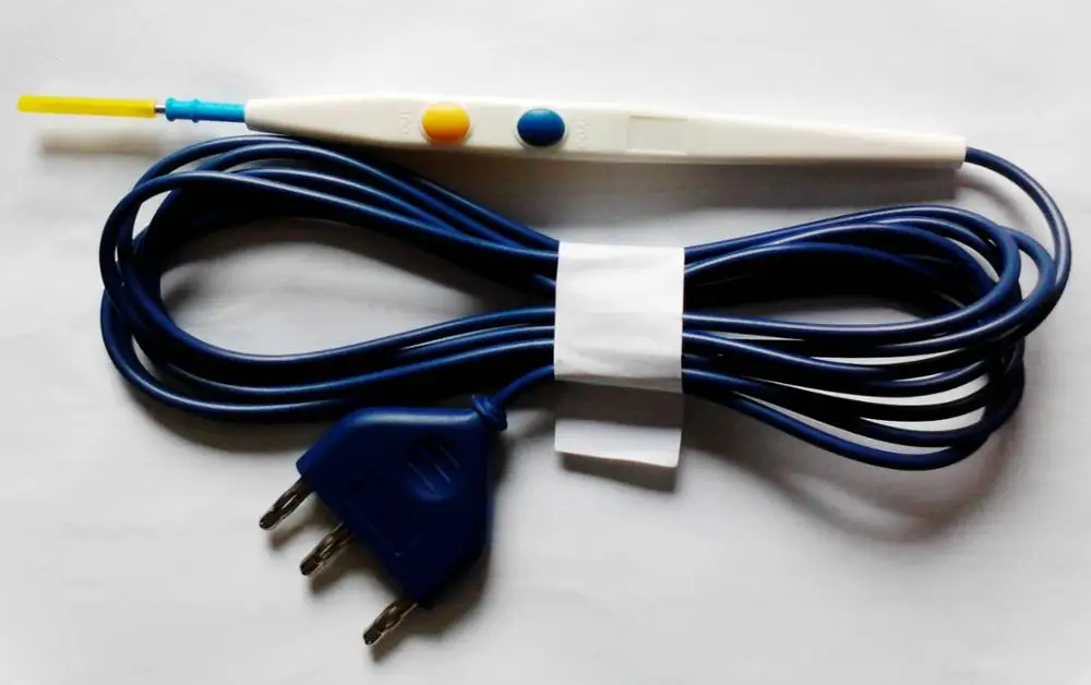 China Manufacturer Hand Control Medical Electrosurgical ESU Pencil With Button Switch Sterile