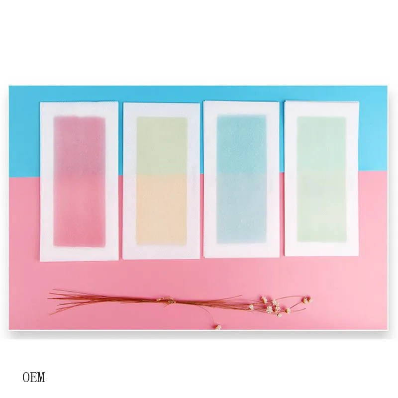 2021 top quality skin care non-woven fabric hair removal wax paper 150pcs disposable wax strips