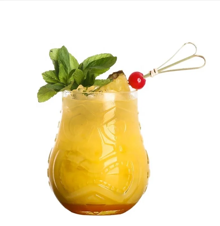 Cocktail Shot glass rum drinkware Tiki Rum Bar Glass Vintage Highball Glasses