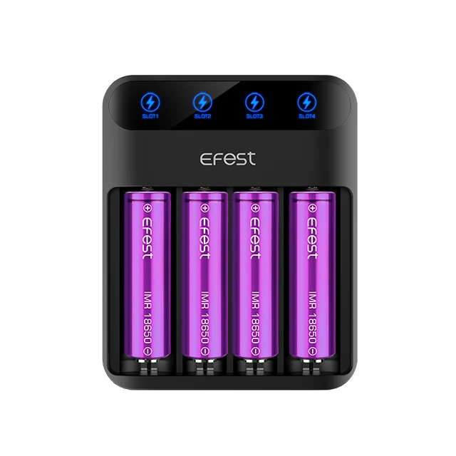 
Efest Lush Q4 Intelligent 12V 2A Led Fast Battery Charger For 20700 21700 18650 Batteries 