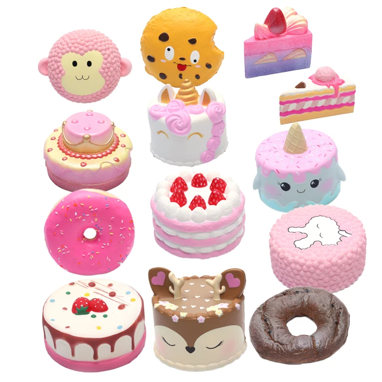 Custom design 2019 pu malaysia squishy macaron fabbrica gel lot original toy