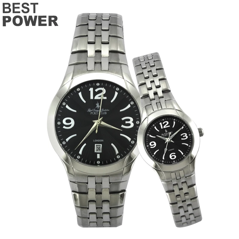PL118 поло клуб Оптовая Япония movt кварцевые часы нержавеющая сталь назад США мужские поло часы