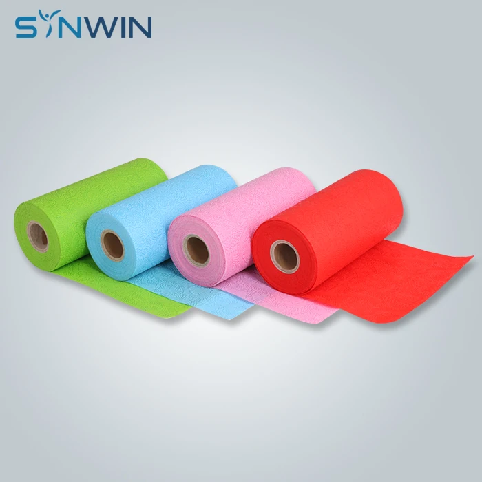 Gifts Wrapping Paper Sheet Flower Packing Embossing Non Woven Fabric