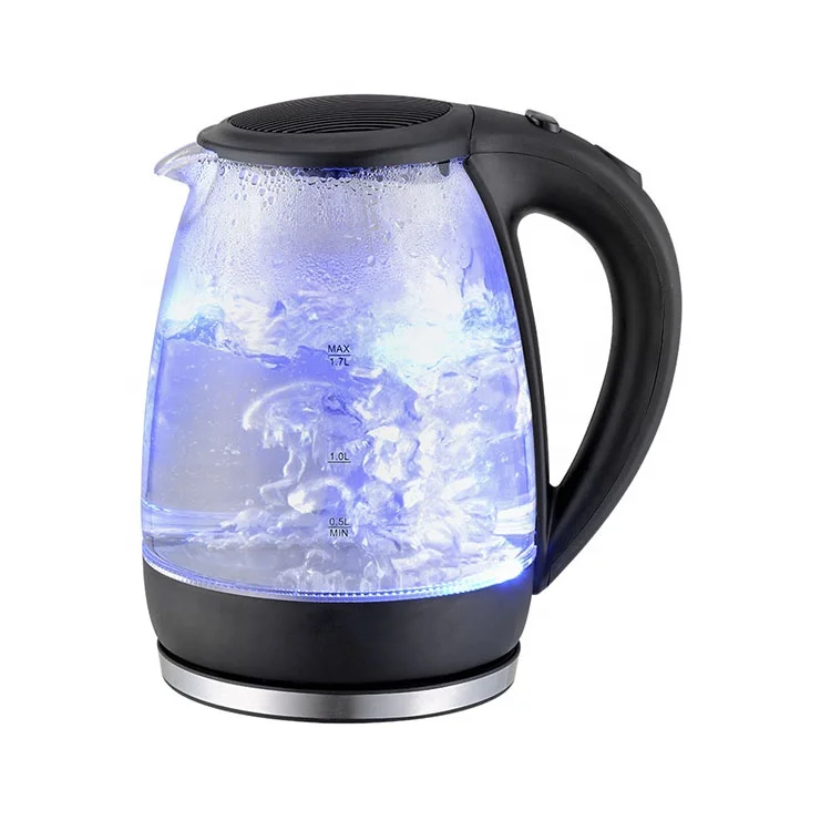 hot sales high quality 1.7L electric glass kettle with GS/CE/LFGB/SEDEX