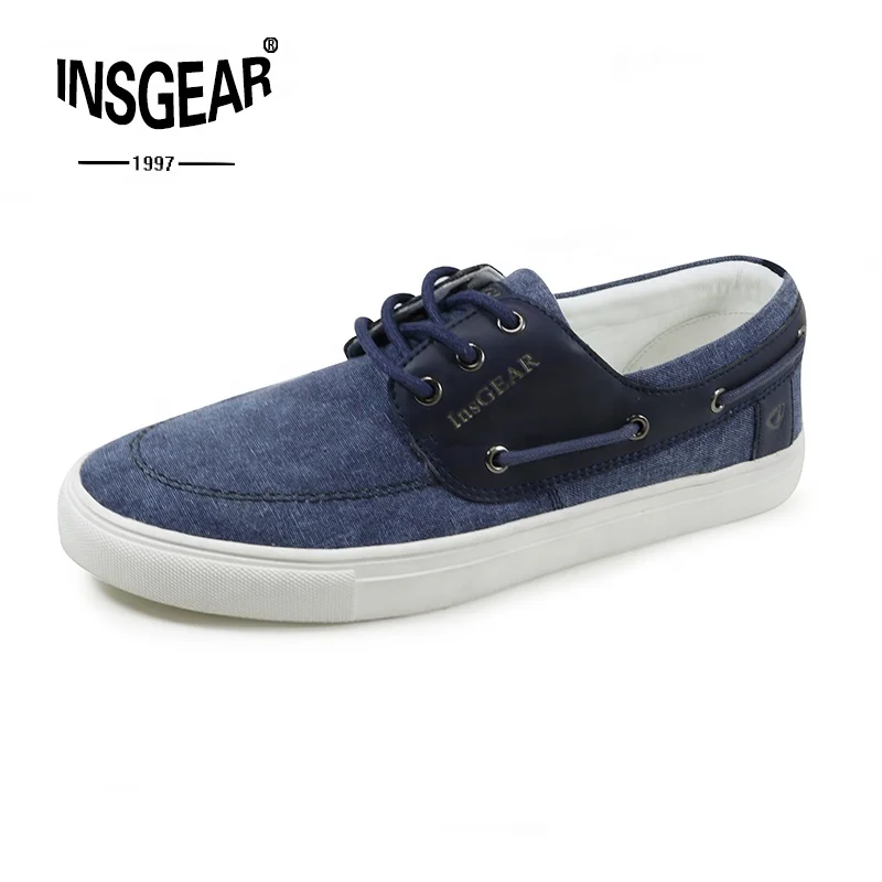 Men Breathable Slip on Canvas Casual Loafer Flat Deck Shoes