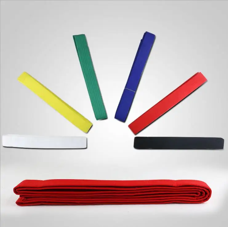 Cheap Custom Taekwondo black Belt Martial Arts Color Stripe Tip Karate Belt