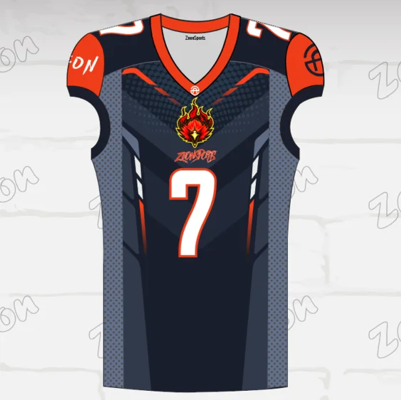 Dongguan factory New design sublimation printing customized American Football Jersey