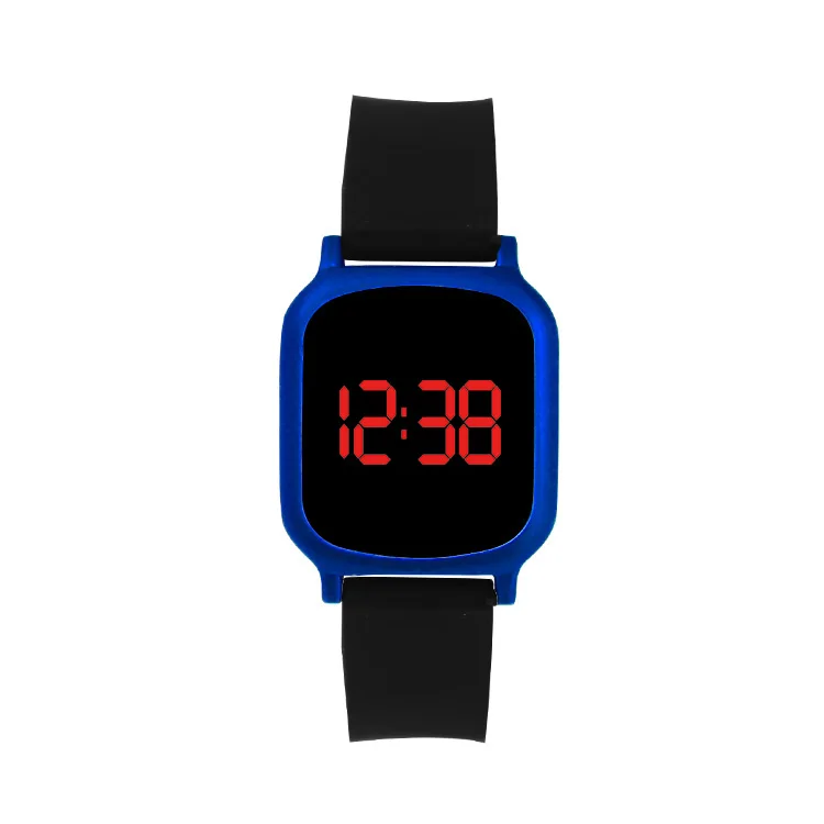 Square Silicone Watches Touch Screen Digital, Cheap Sports Large Display Wrist Toddler Custom Led Kids Digital Watches