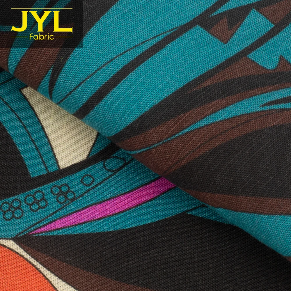 
JYL whosale printed tencel floral dress fabric for dress 70% tencel 30% linen fabric tencel printed YH16013# 