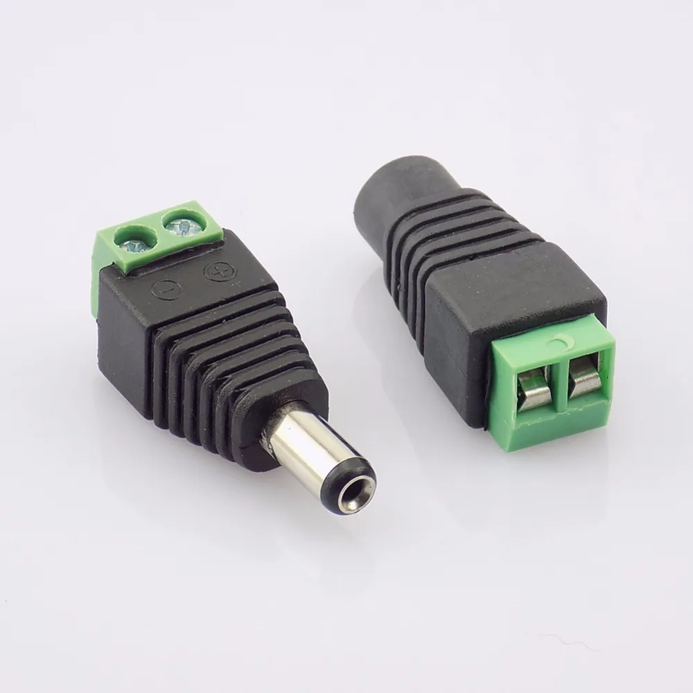 Coax Cat5 To Bnc DC Power Male jack plug DC female Connector plug adapter Av BNC UTP for CCTV Camera Video Balun