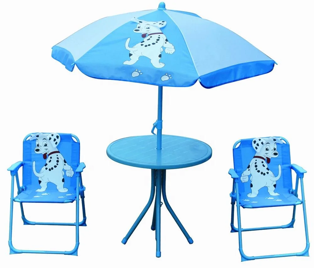 
Cheap kids folding beach chair and table with umbrella 