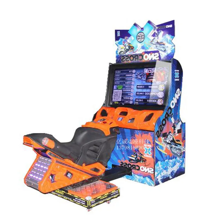 SNO Cross Motor Car Racing Game Machine|Amusement Park Coin Operated Race Car Arcade Simulator Video Machine For Sale