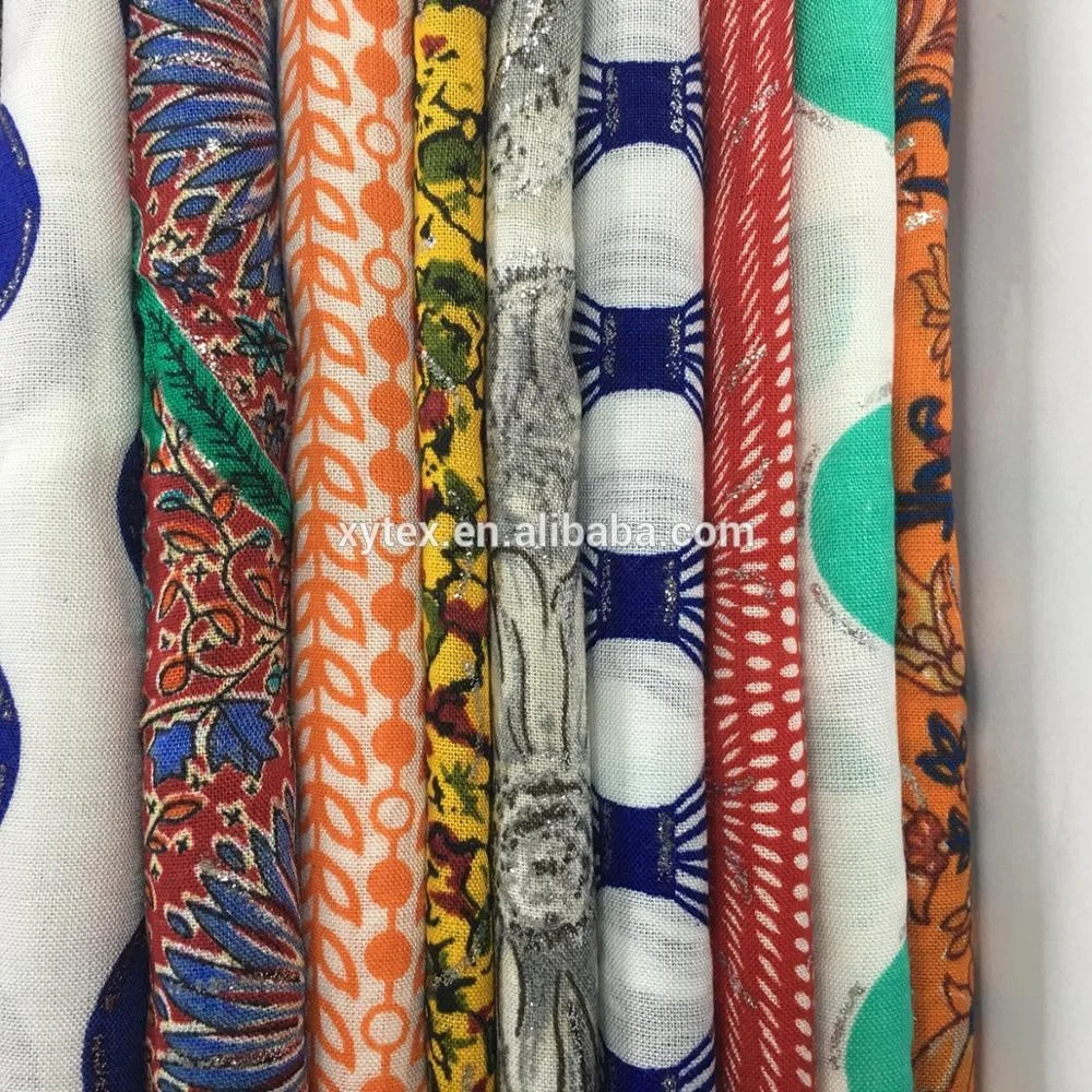 Textiles supplier  new challis printing dyed viscose fabric per meter