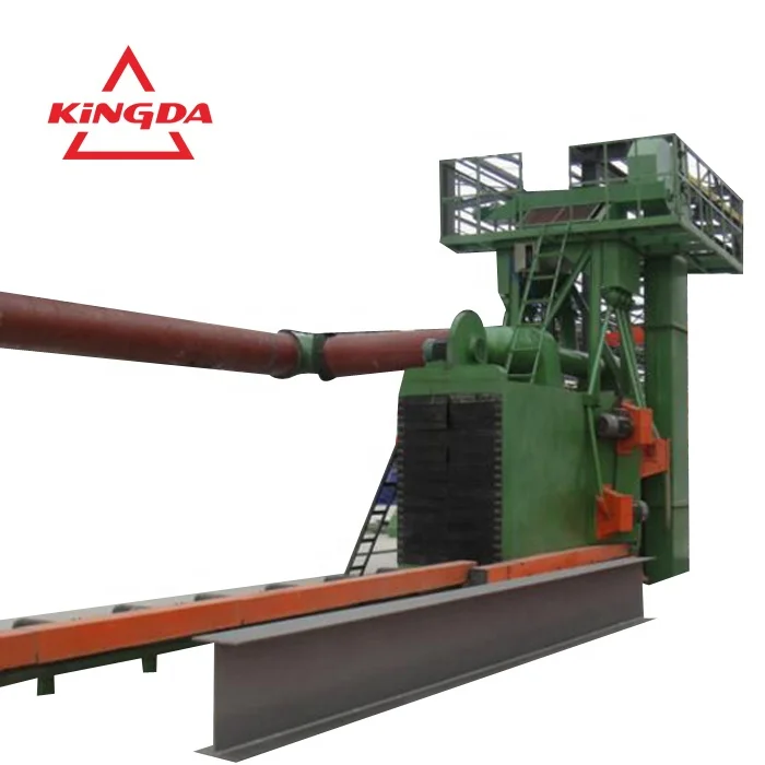 
steel structure h beam steel angle shot blasting machine 