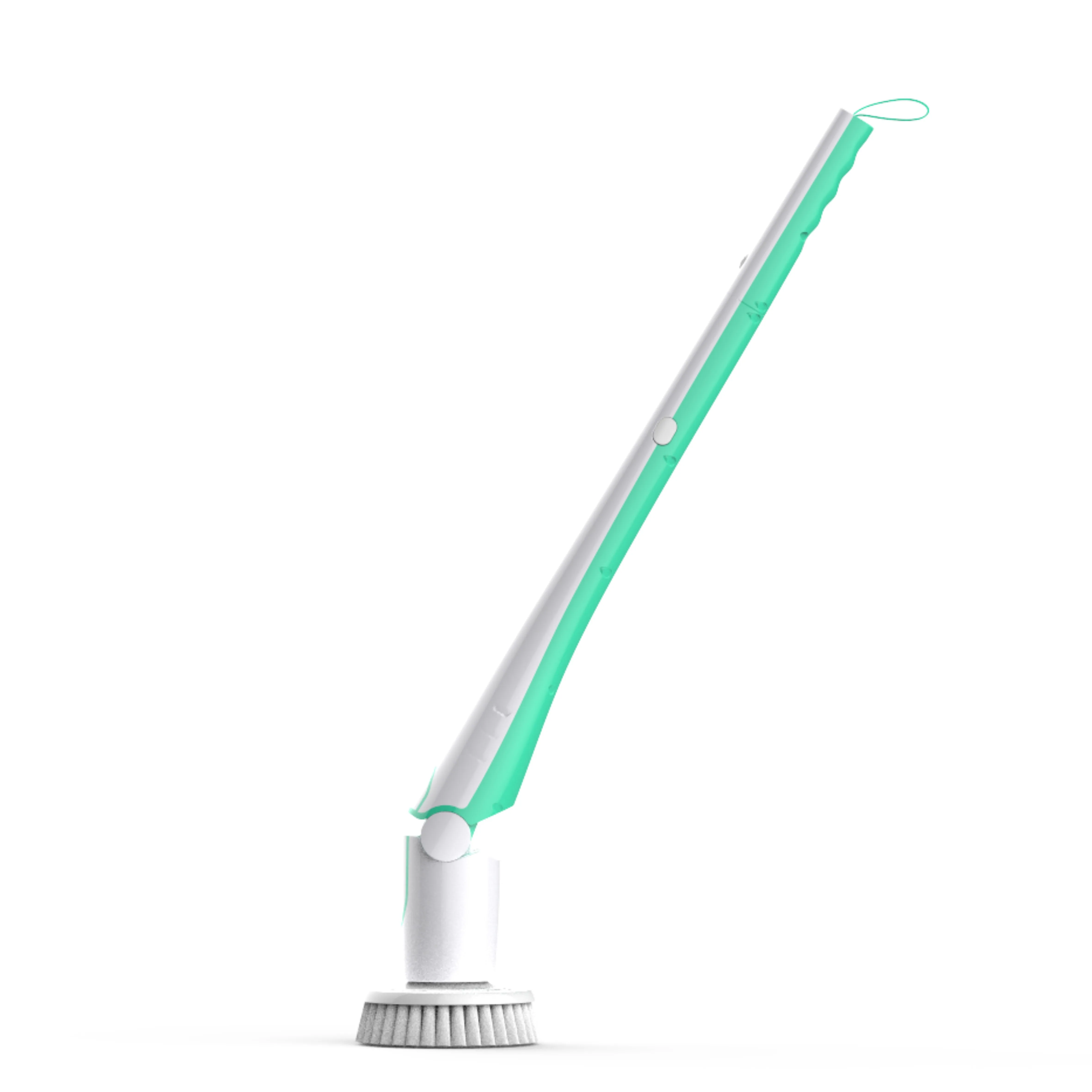 Hot selling rechargeable electric water proof telescopic portable cleaning brush round flat corner power brush set