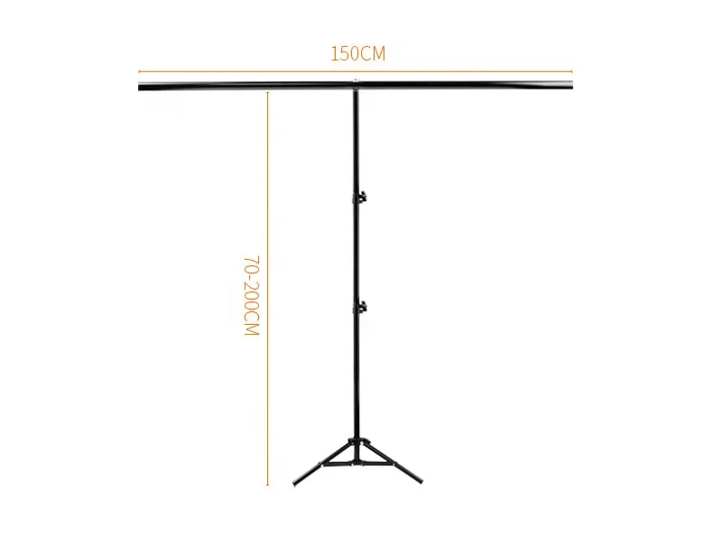 T Shape Portable Backdrop Stand Kit with Spring Clamps Carry Bag for PVC background Muslin Cotton Backdrop