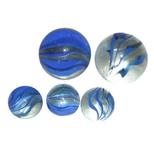 16mm glass ball in mesh bag with a header card