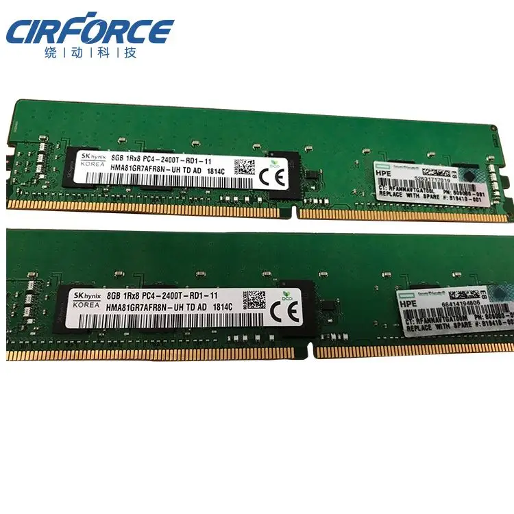  HPE 805347-B21 8 Гб (1x8 ГБ) одинарный рейтинг x8 DDR4-2400 (809080-091)sever Память ddr4