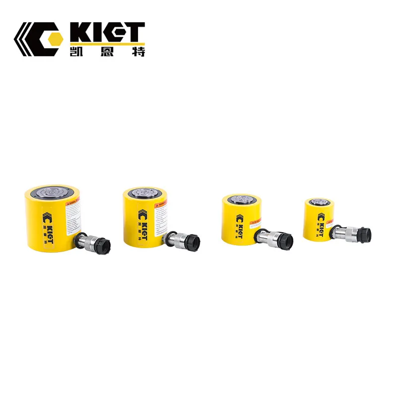 5-150TON capacity 6-62mm long stroke low height single acting flat hydraulic jack