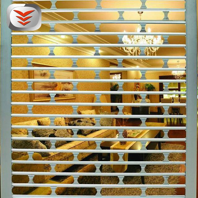 Standard  electronic  rolling Exterior Entrance Security Main Grill Design Stainless Steel Door