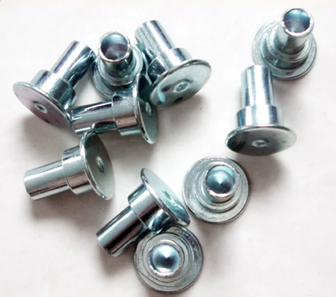 Cnc machining hardened steel flat head solid shoulder rivets