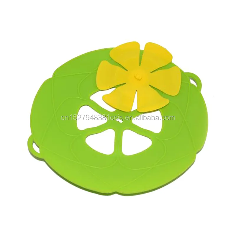
Cooking Tools Flower Cookware Parts Green Silicone Boil Over Spill lid Stopper Oven Safe For Pot/Pan Cover 