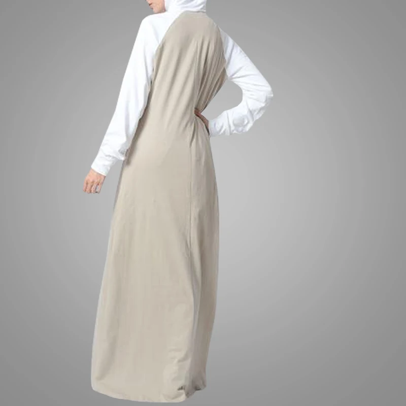 New Trendy Sports Cotton Jersey Abaya Dress Sportswear For Muslim Women Activewear Kebaya Islamic Clothing Dress