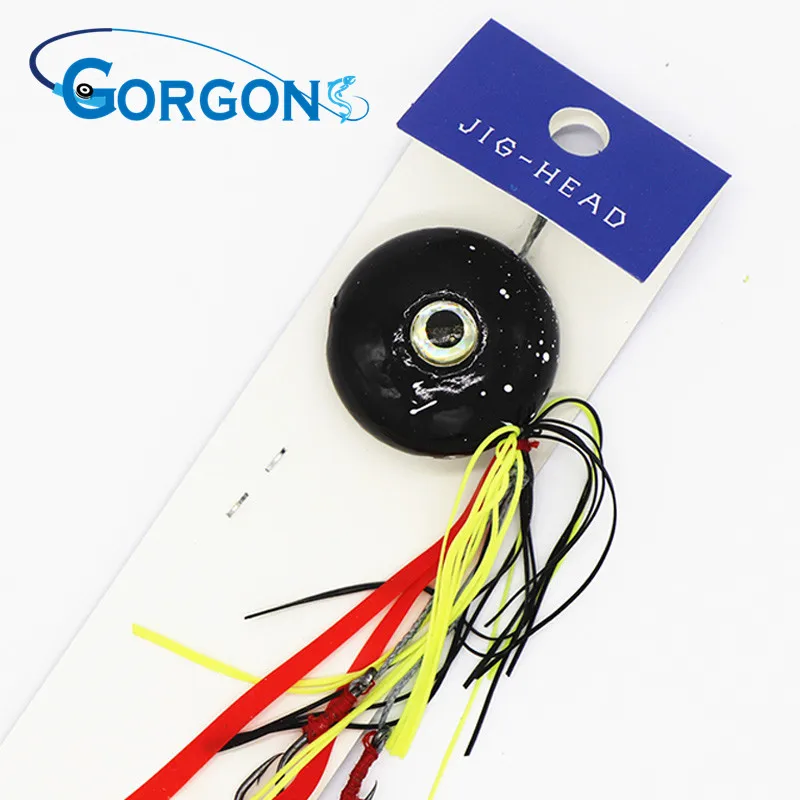 Gorgons high quality handmade 40g 60g 80g 100g 120g tai rubber slider snapper lure jig slider fishing lure snapper jig