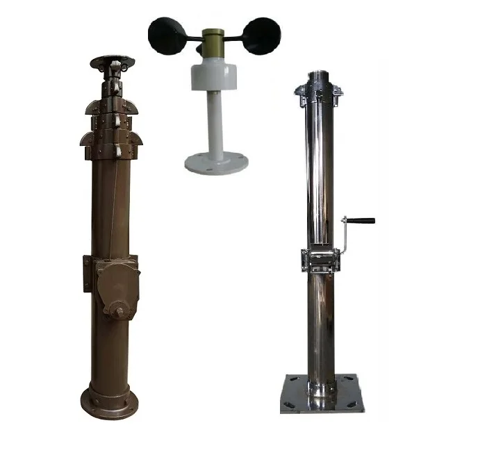 6m 9m 12m meteorological monitoring equipment mounted Telescopic tower Winch up Mast