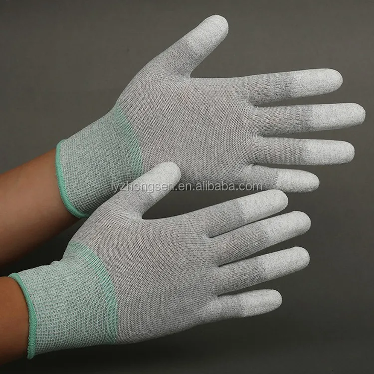 Low Price High Quality Esd Anti Static Pu Coated Gloves