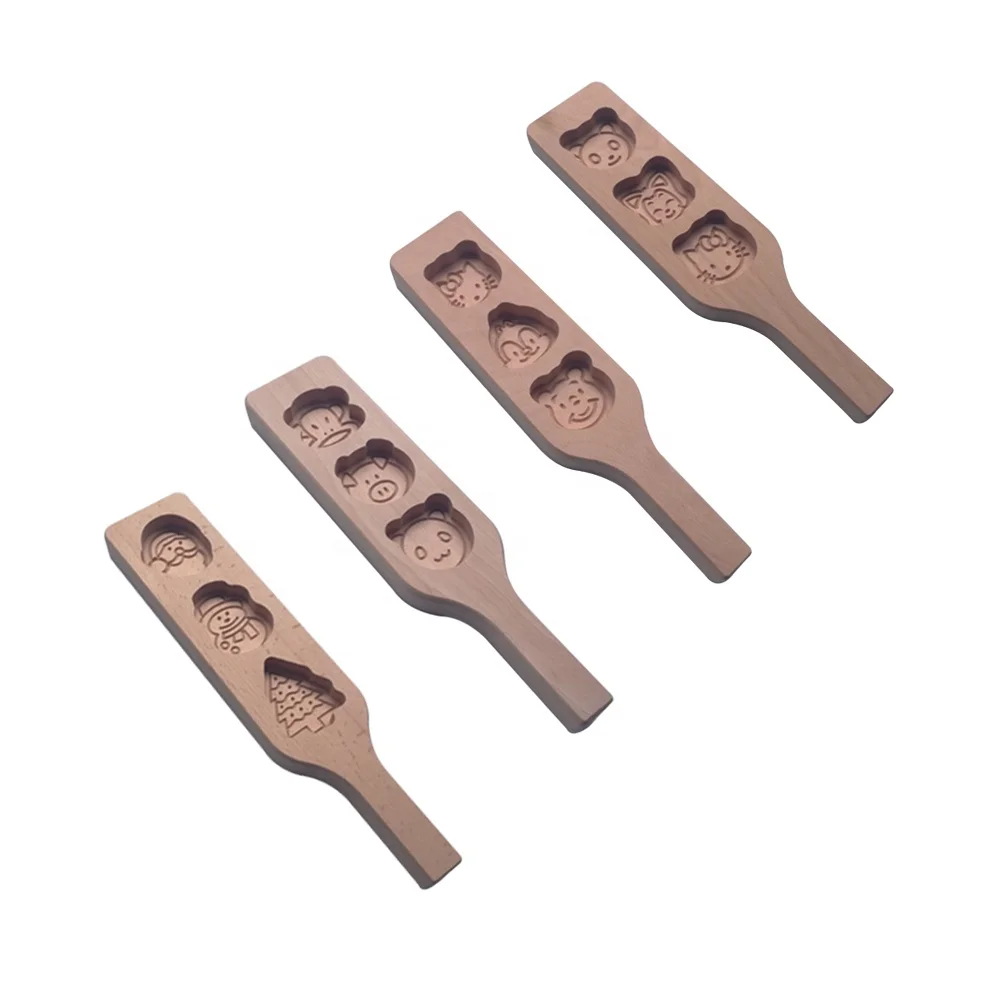 Baking Mold Biscuit Chocolate Muffin Handmade Soap Molds Wooden DIY Mooncake Mold