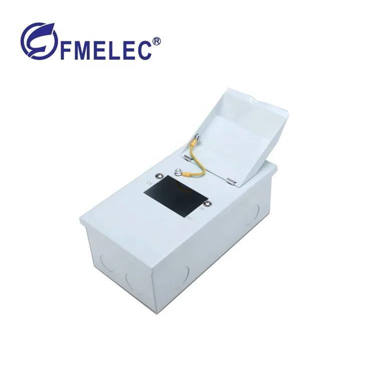 British Standard distribution box IP40 2MEC  4 Module Metal Clad Enclosure Empty Consumer Unit