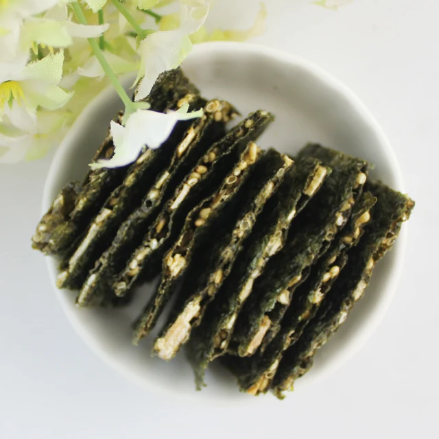 Хрустящие закуски из морских водорослей Xiamen Yamata с миндальным кунжутом