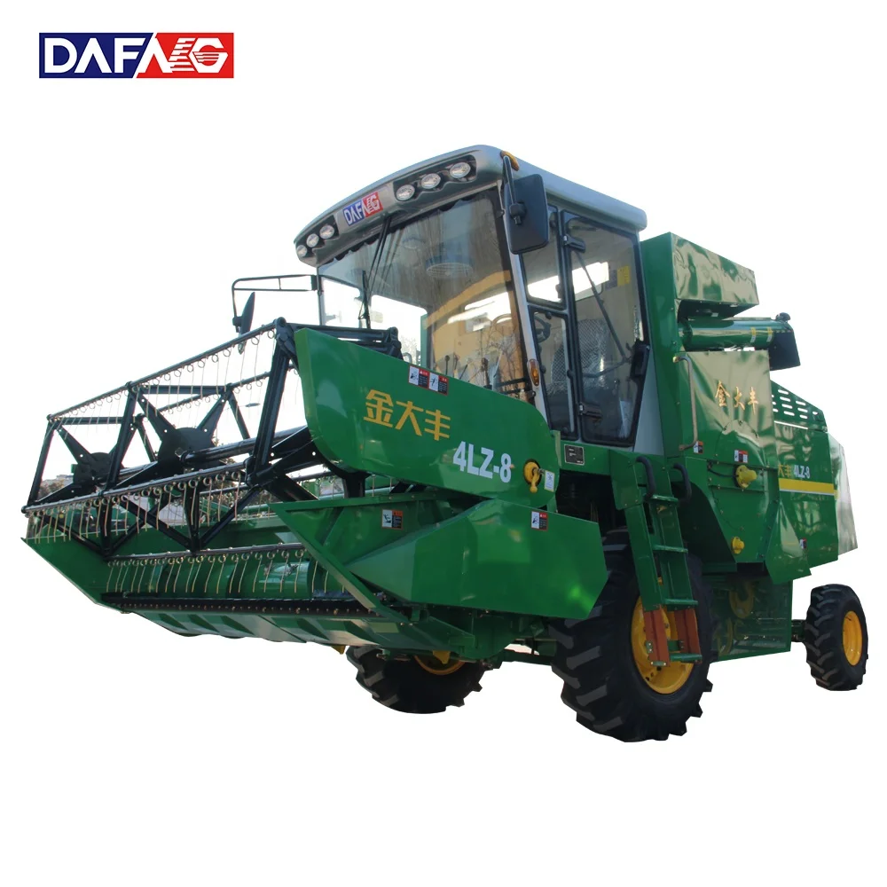 
High Quality Wheel Type Self-propelled Wheat Combine Harvester Factory 