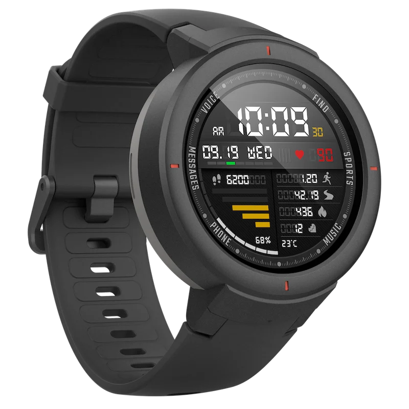 
English Version Huami Amazfit Verge 1.3 Inch AMOLED Screen Heart Rate Monitor Built-in NFC 11 Sports Modes Smart Watch 