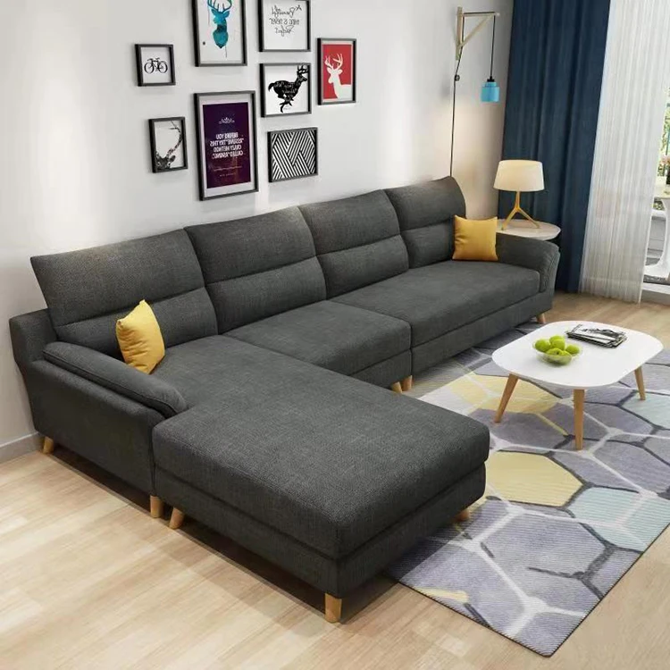 New Arrival Living Room Sofas Super Modern Style Living Room Furniture Top Quality L Shape Couch Living Room Furniture Sofas