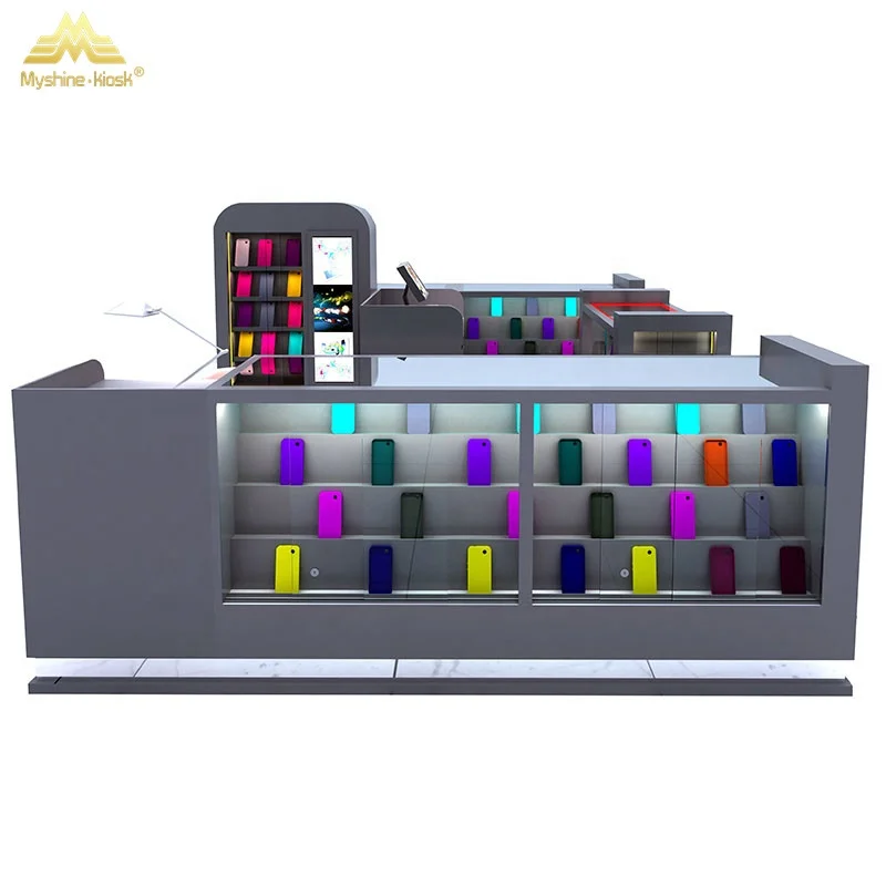 Myshine mobile phone shop display counter design