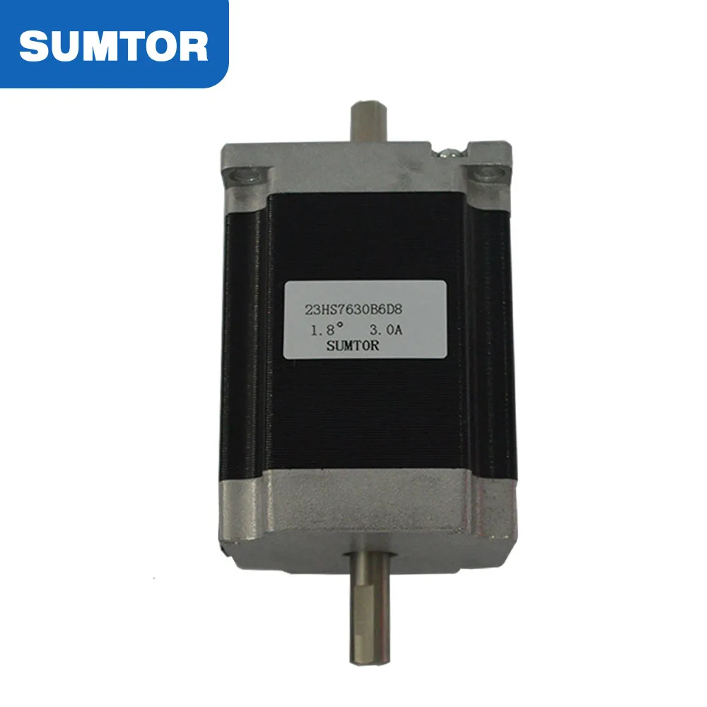 DC nema 23 двухвальный шаговый двигатель 8 мм комплект 76 мм 4 оси nema 57bygh шаговый двигатель комплект с чпу высокий крутящий