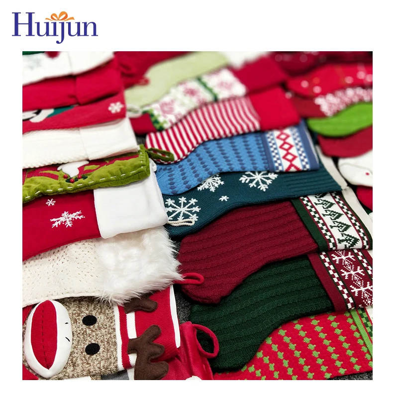 
Random Wholesale Unique Personalized Knitted Christmas stocking Christmas Stock Xmas Tree Decoration 