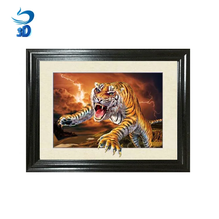  2019 новый дизайн линзовидная 5d картина тигра