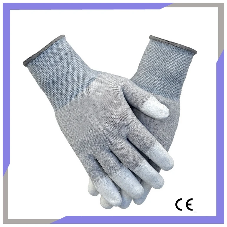 Good Grip PU Finger Coated Electric Gloves