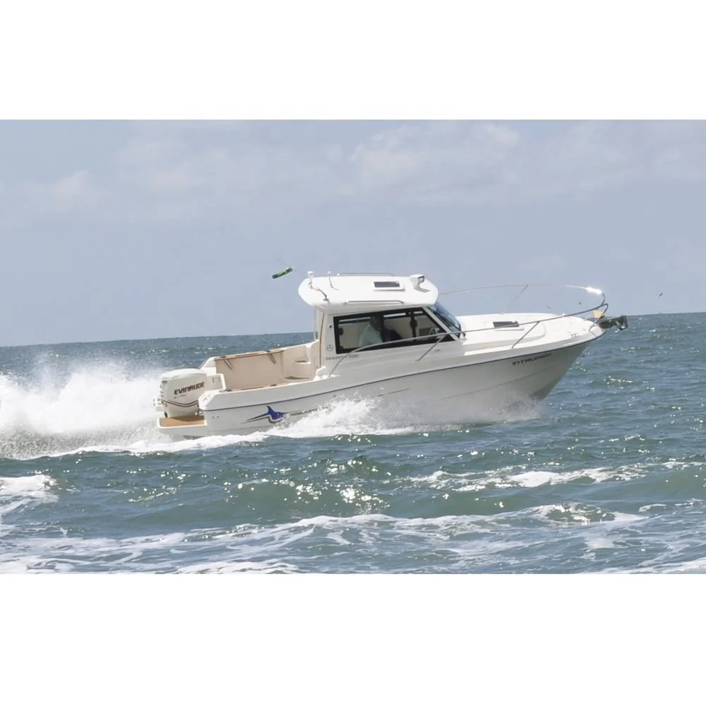 22C Luxury Sport fishing boat fiberglass fishing cabin yacht outboard