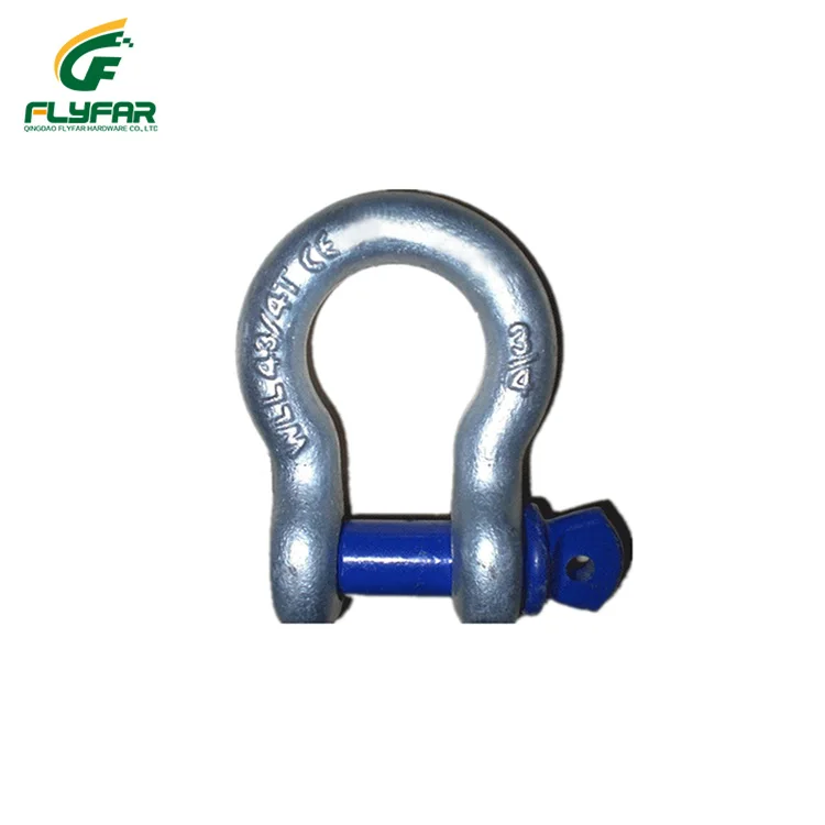 Galvanized Forged Steel Screw Pin Bow Shackle