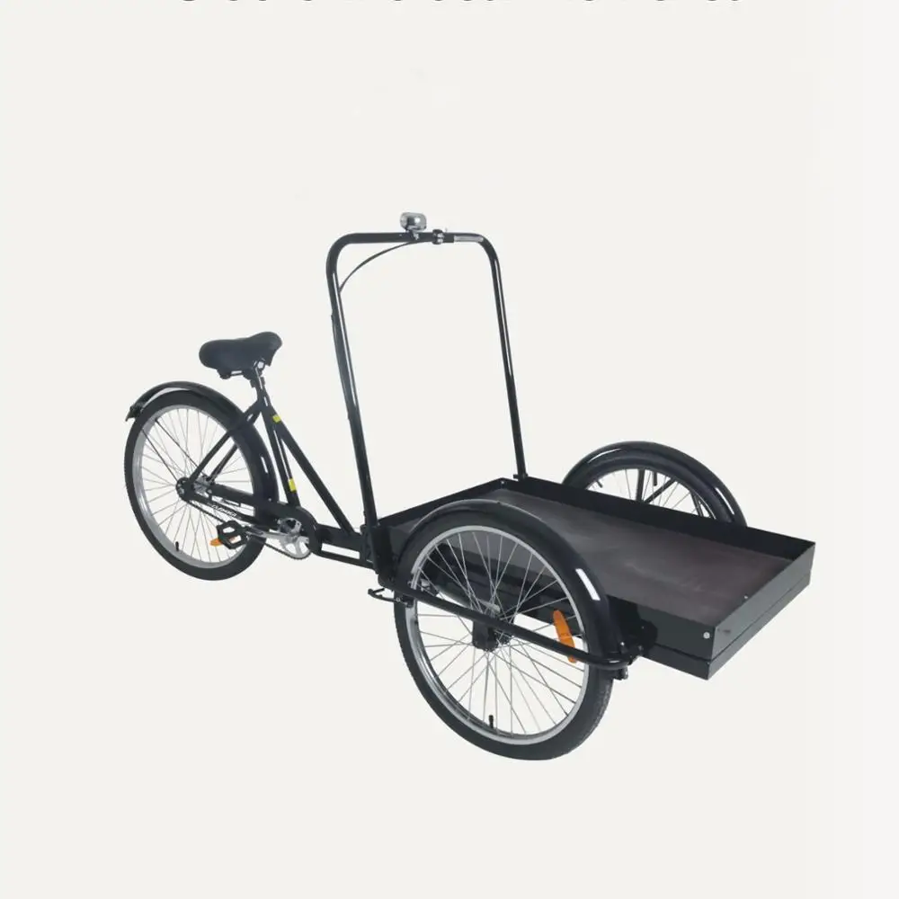 single speed three wheels bike trike cargo bike rickshaw for load