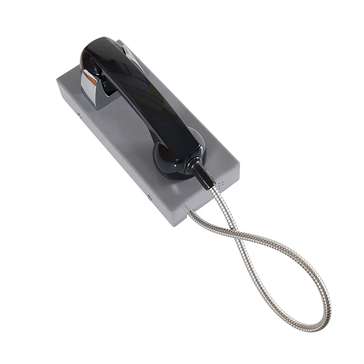Телефон горячей линии с бронированным шнуром трубки для банка университета аэропорта как общественный телефон тюрьма