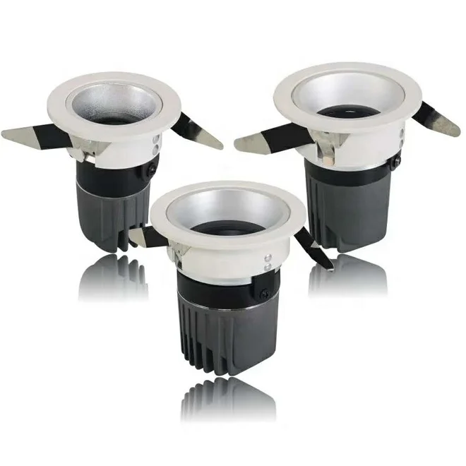 15 градусов ОСВЕЩЕНИЕ угол 11 Вт 7 Вт алюминиевый корпус COB светодиодный декоративный потолочный глубокий встраиваемый светильник Точечный теплый белый 2700K